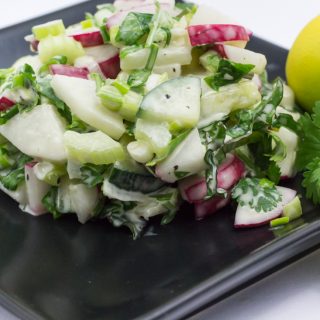 Vegan Spring Salad with Radishes and Kale